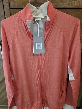 NWT Icebreaker ZoneKnit™ Merino Long Sleeve Zip Top Size Large